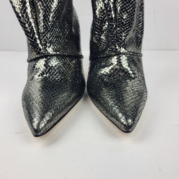 Marc Fisher LTD Boots Paityn Slouch Pointed Toe Shiny Metallic Size 6.5M - Picture 5 of 13